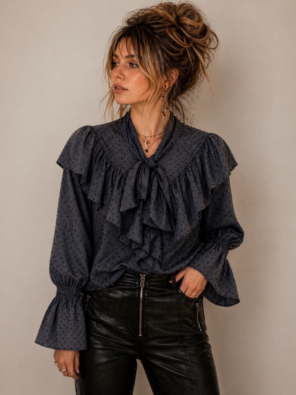 Topshop Ruffle Blouse